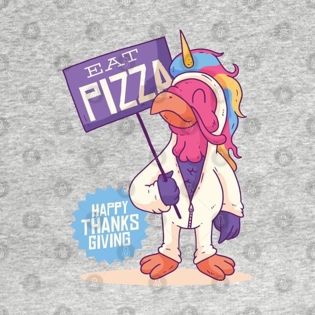 UNICORN TURKEY THANKSGIVING FUNNY by madeinchorley